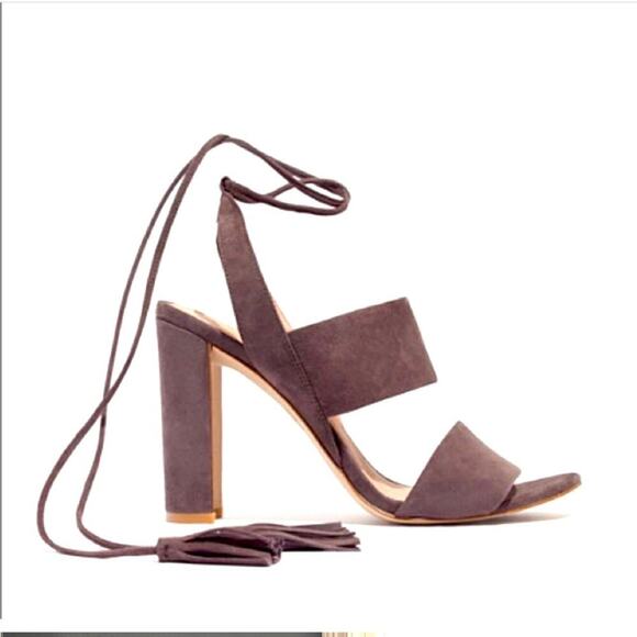 Madewell Octavia Tassel Sandal Heel - Picture 2 of 5